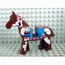 Part 4493c01px2 Brown Horse with Blue Blanket